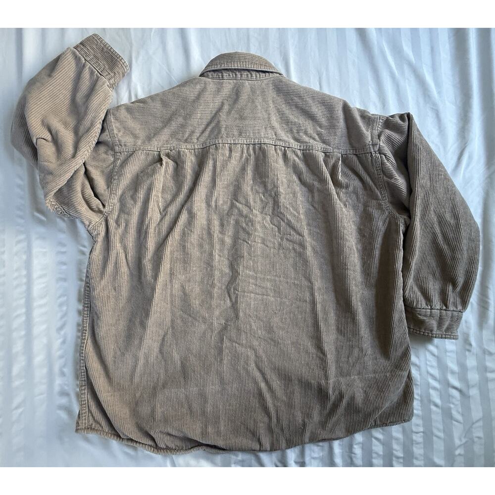 Vintage Wolverine Jacket Mens XXL Brown Corduroy Flannel Lined Shacket Button - Picture 4 of 4